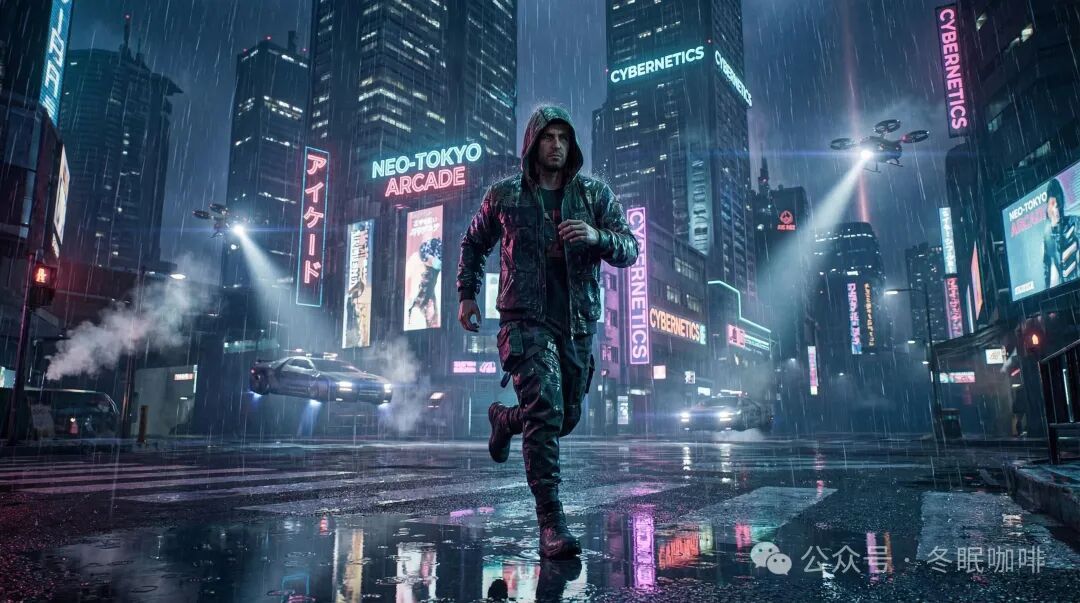 雨夜奔跑-标签式